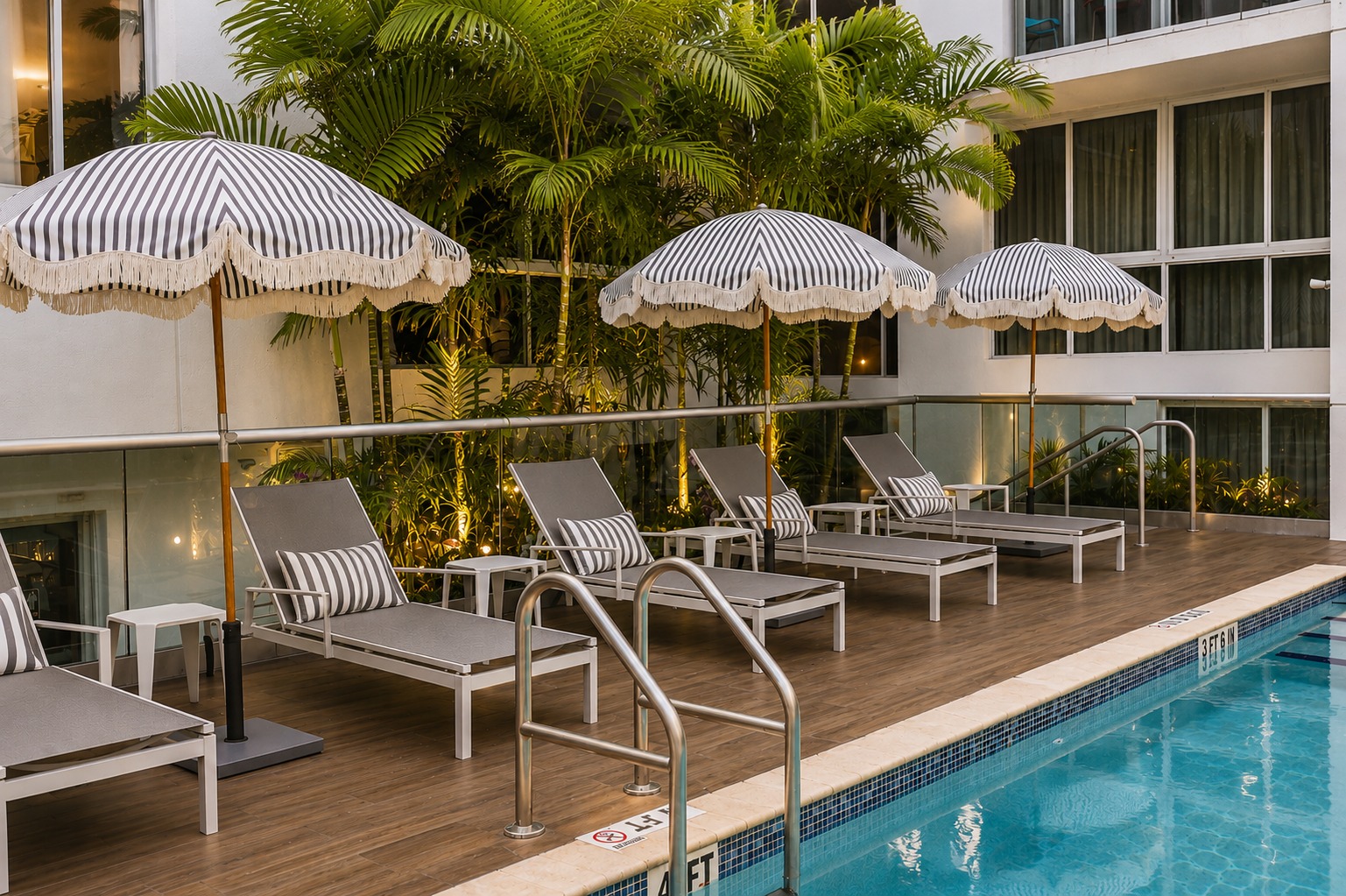 Habitat Residence pool deck, Brickell Miami